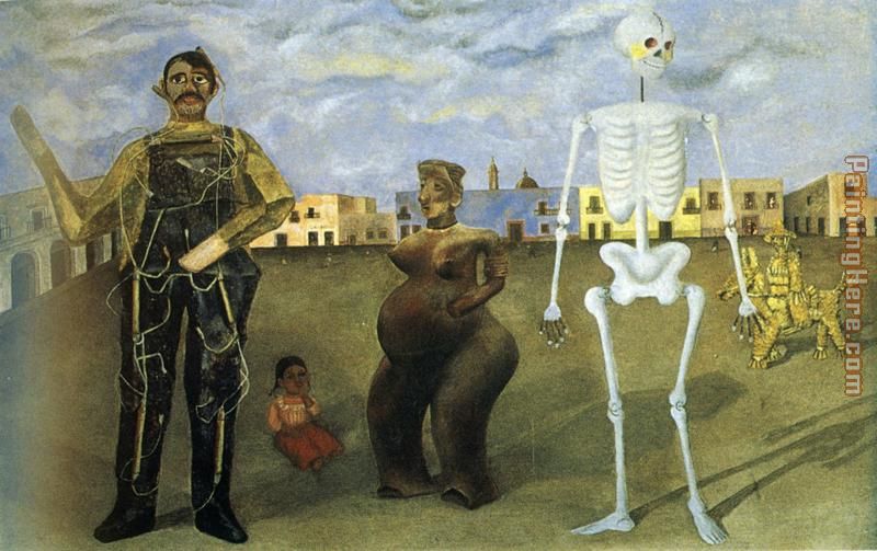 Four Inhabitants of Mexico painting - Frida Kahlo Four Inhabitants of Mexico art painting